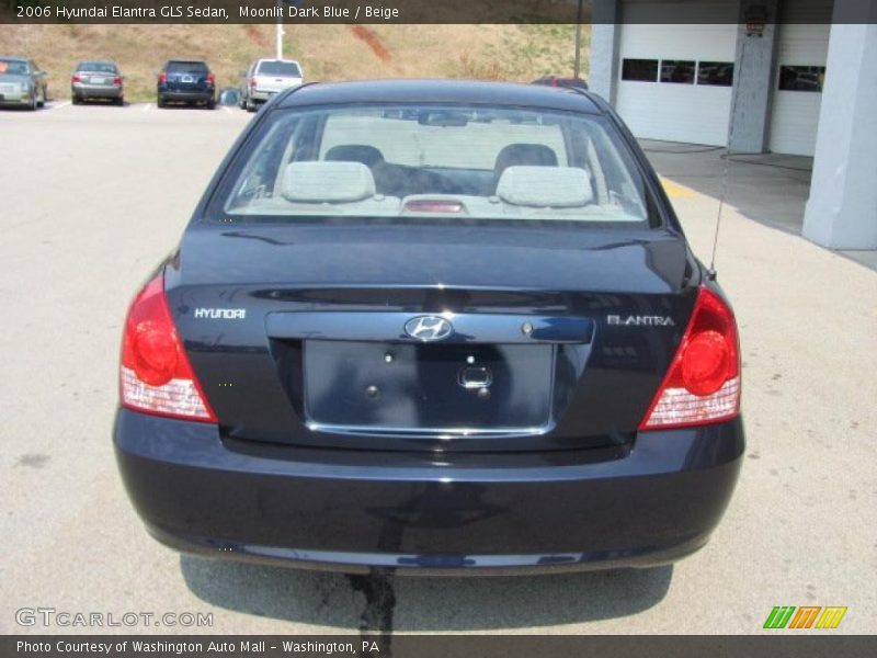 Moonlit Dark Blue / Beige 2006 Hyundai Elantra GLS Sedan