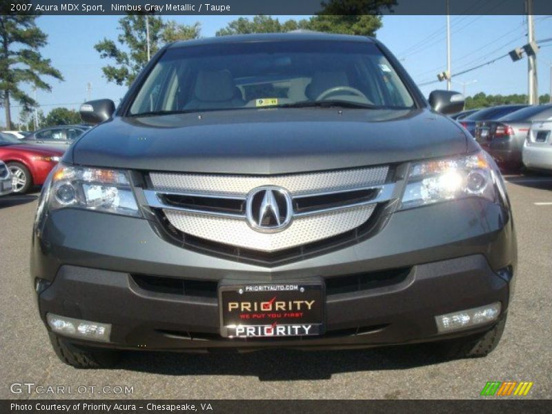 Nimbus Gray Metallic / Taupe 2007 Acura MDX Sport