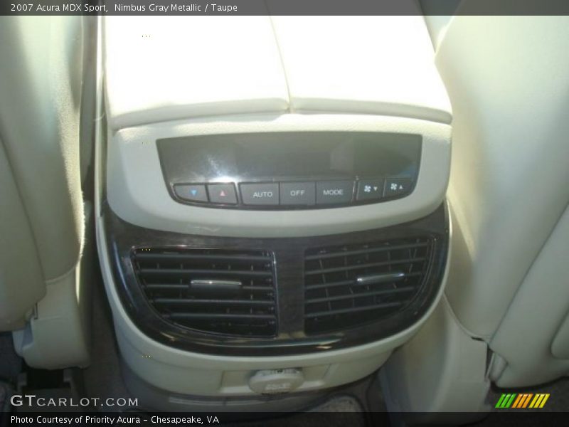 Nimbus Gray Metallic / Taupe 2007 Acura MDX Sport