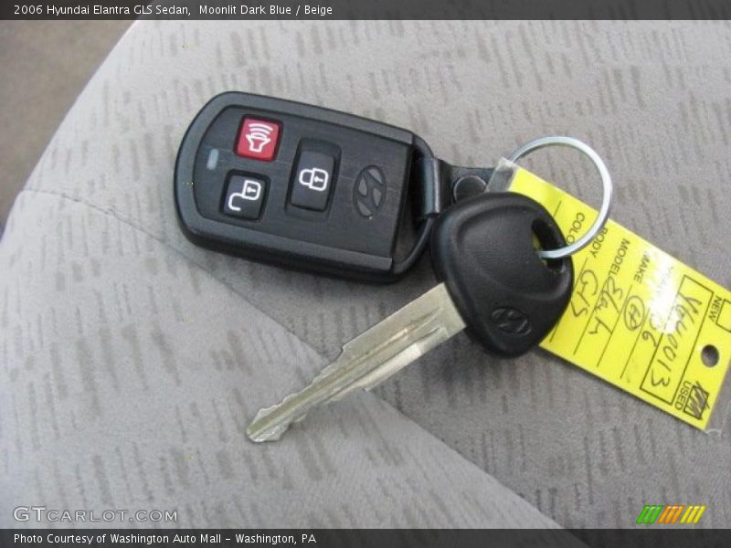 Moonlit Dark Blue / Beige 2006 Hyundai Elantra GLS Sedan