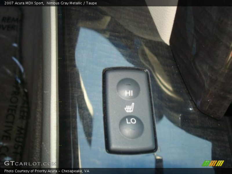 Nimbus Gray Metallic / Taupe 2007 Acura MDX Sport