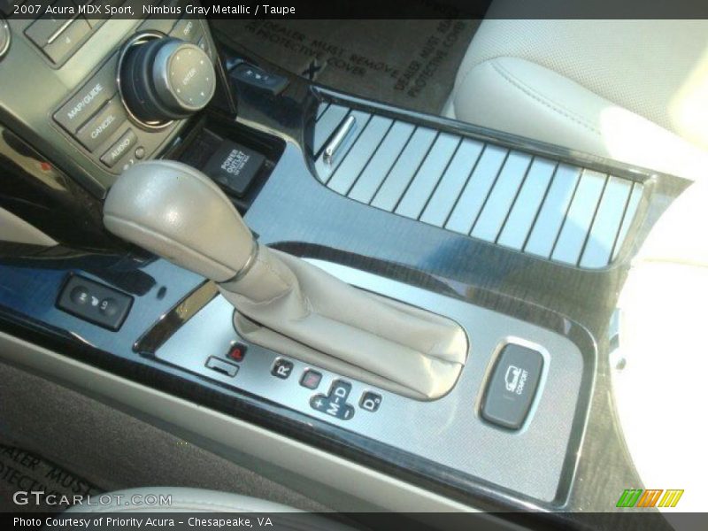 Nimbus Gray Metallic / Taupe 2007 Acura MDX Sport