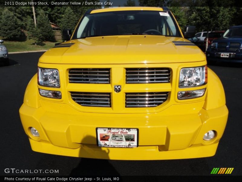 Detonator Yellow / Dark Slate Gray 2011 Dodge Nitro Shock