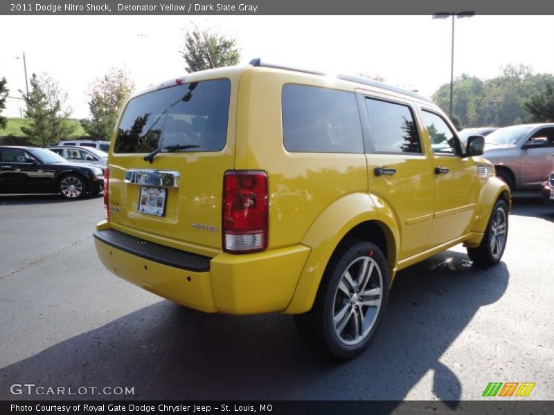 Detonator Yellow / Dark Slate Gray 2011 Dodge Nitro Shock