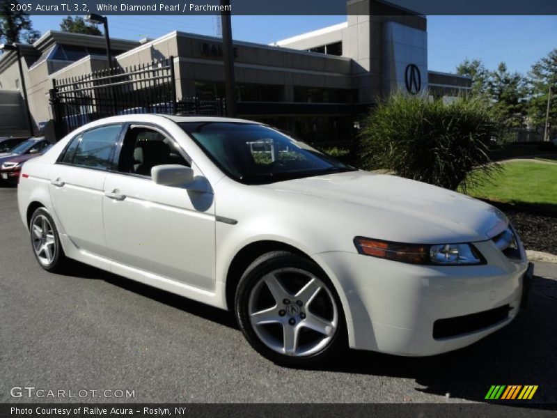 White Diamond Pearl / Parchment 2005 Acura TL 3.2