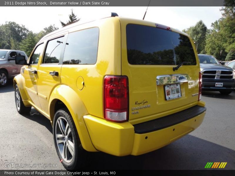 Detonator Yellow / Dark Slate Gray 2011 Dodge Nitro Shock