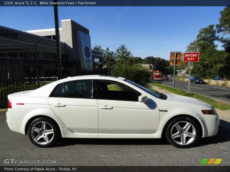 White Diamond Pearl / Parchment 2005 Acura TL 3.2