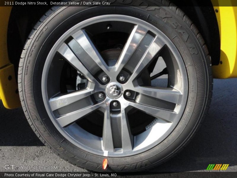 Detonator Yellow / Dark Slate Gray 2011 Dodge Nitro Shock
