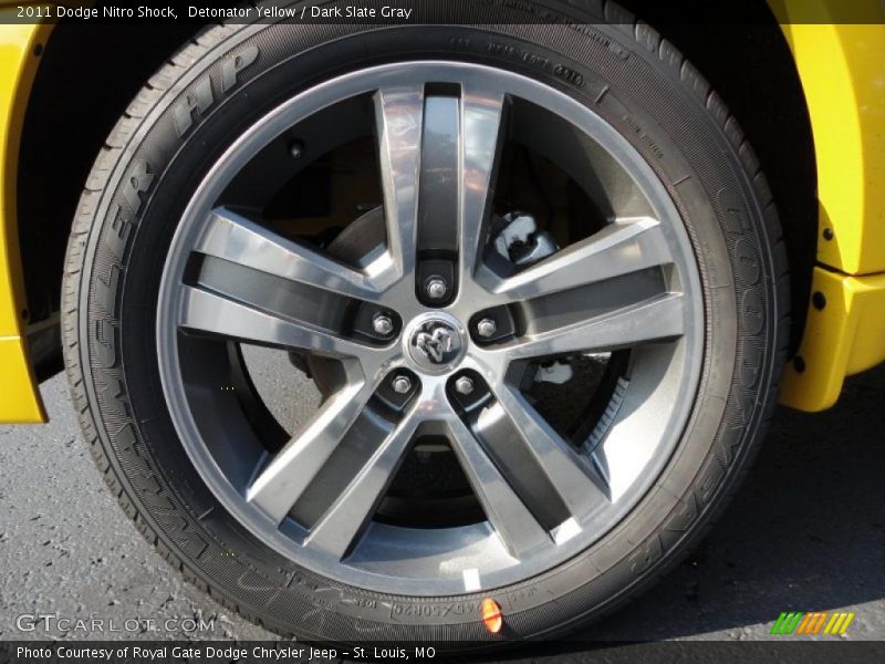 Detonator Yellow / Dark Slate Gray 2011 Dodge Nitro Shock