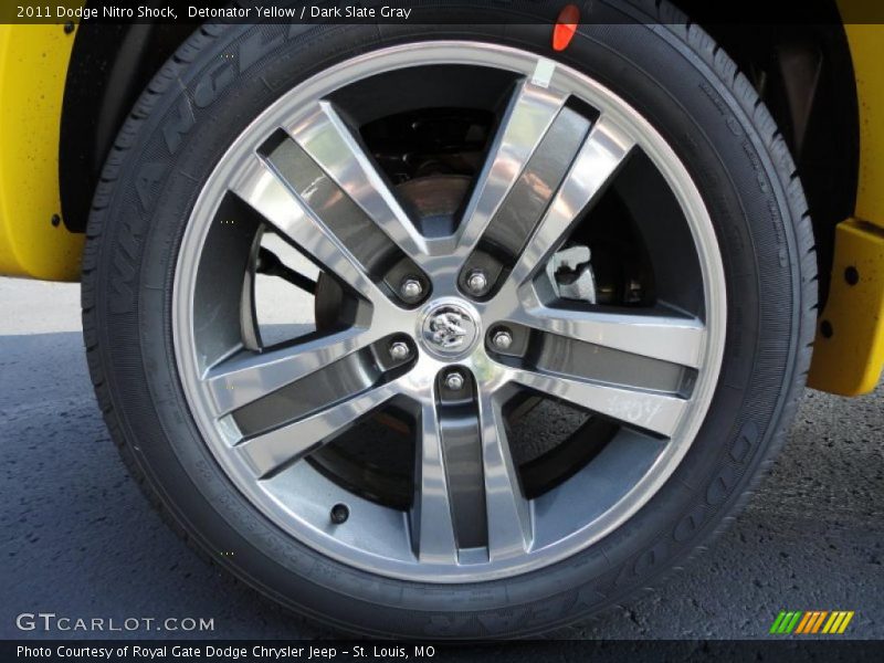 Detonator Yellow / Dark Slate Gray 2011 Dodge Nitro Shock