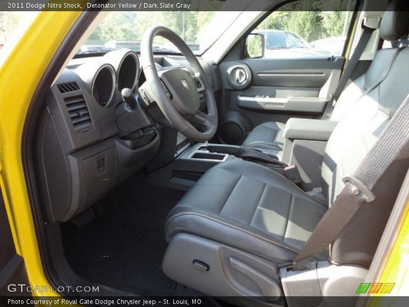 Detonator Yellow / Dark Slate Gray 2011 Dodge Nitro Shock