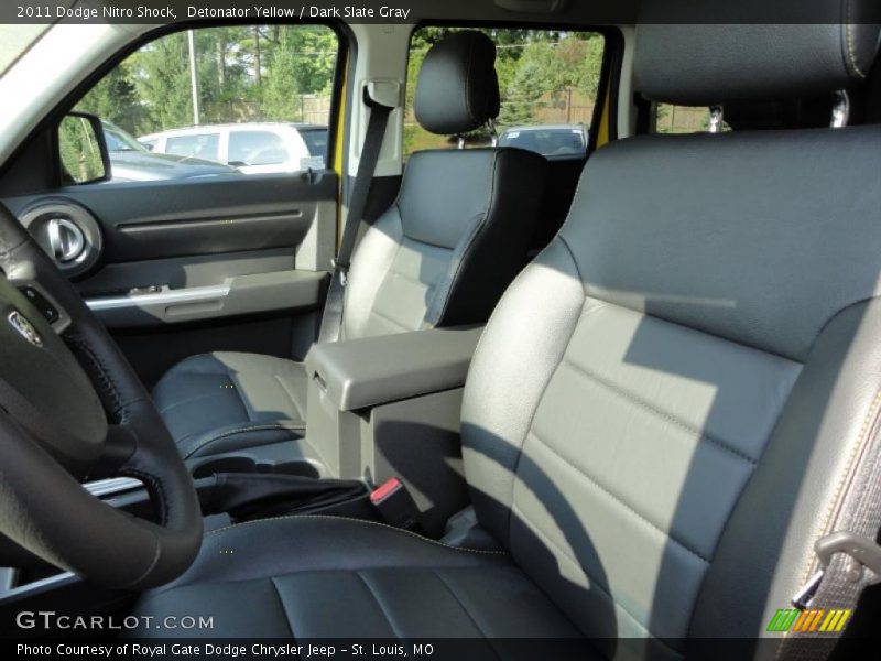 Detonator Yellow / Dark Slate Gray 2011 Dodge Nitro Shock