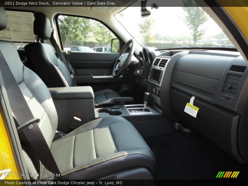 Detonator Yellow / Dark Slate Gray 2011 Dodge Nitro Shock