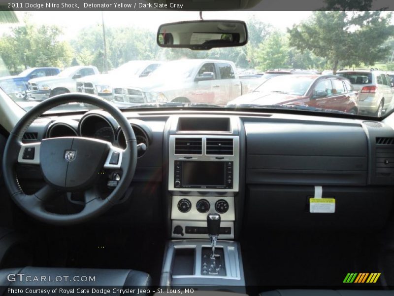 Detonator Yellow / Dark Slate Gray 2011 Dodge Nitro Shock