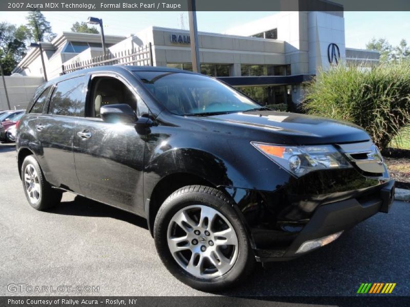 Formal Black Pearl / Taupe 2007 Acura MDX Technology