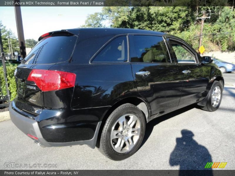 Formal Black Pearl / Taupe 2007 Acura MDX Technology