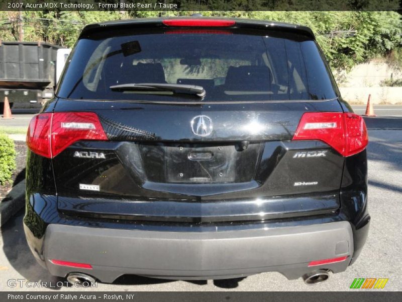 Formal Black Pearl / Taupe 2007 Acura MDX Technology