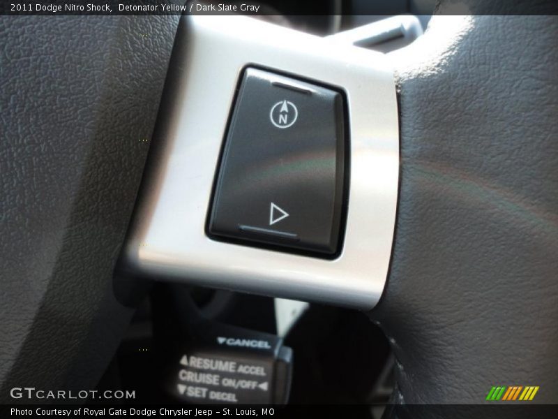 Detonator Yellow / Dark Slate Gray 2011 Dodge Nitro Shock