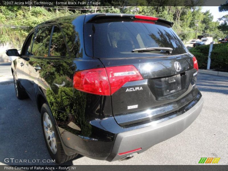 Formal Black Pearl / Taupe 2007 Acura MDX Technology