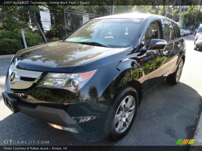 Formal Black Pearl / Taupe 2007 Acura MDX Technology