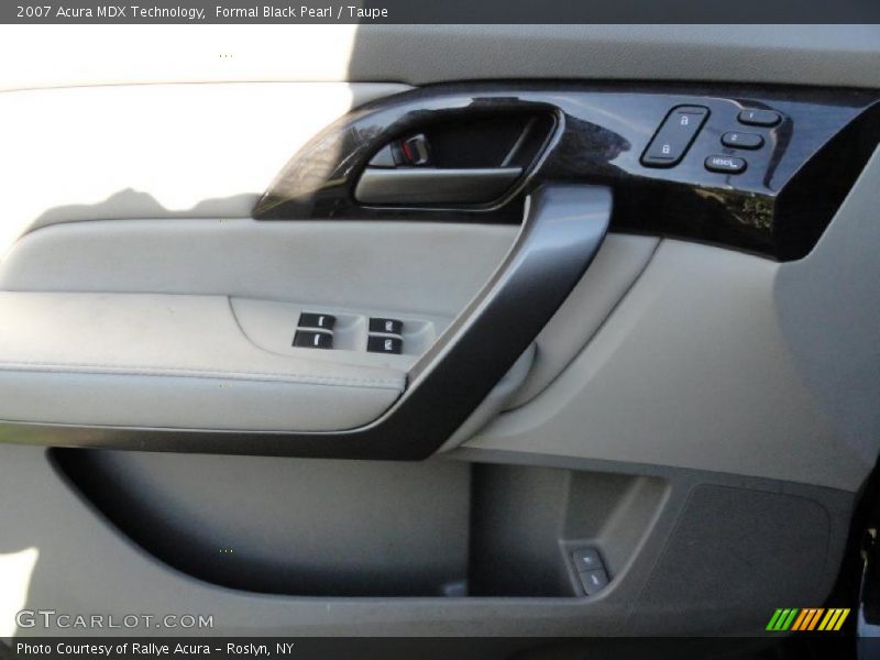 Formal Black Pearl / Taupe 2007 Acura MDX Technology