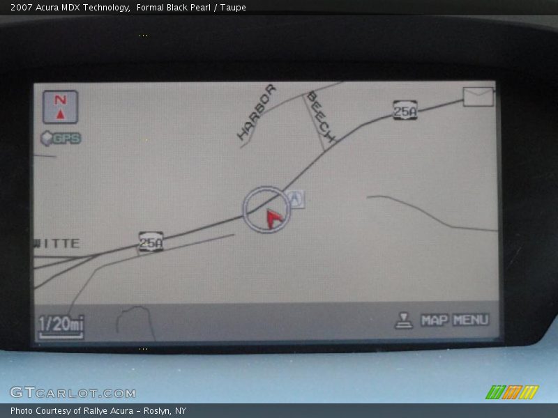 Formal Black Pearl / Taupe 2007 Acura MDX Technology