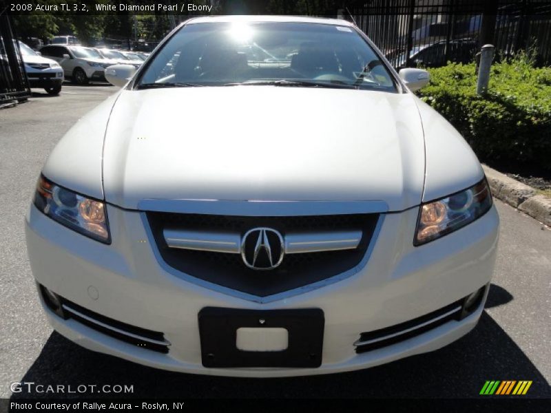 White Diamond Pearl / Ebony 2008 Acura TL 3.2