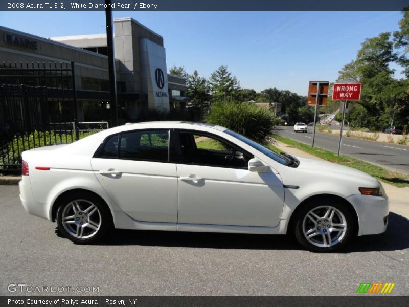 White Diamond Pearl / Ebony 2008 Acura TL 3.2