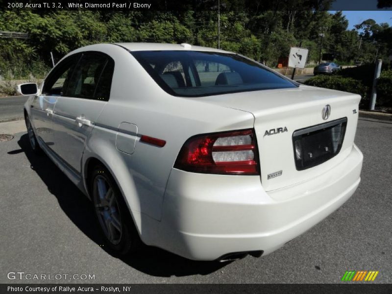 White Diamond Pearl / Ebony 2008 Acura TL 3.2