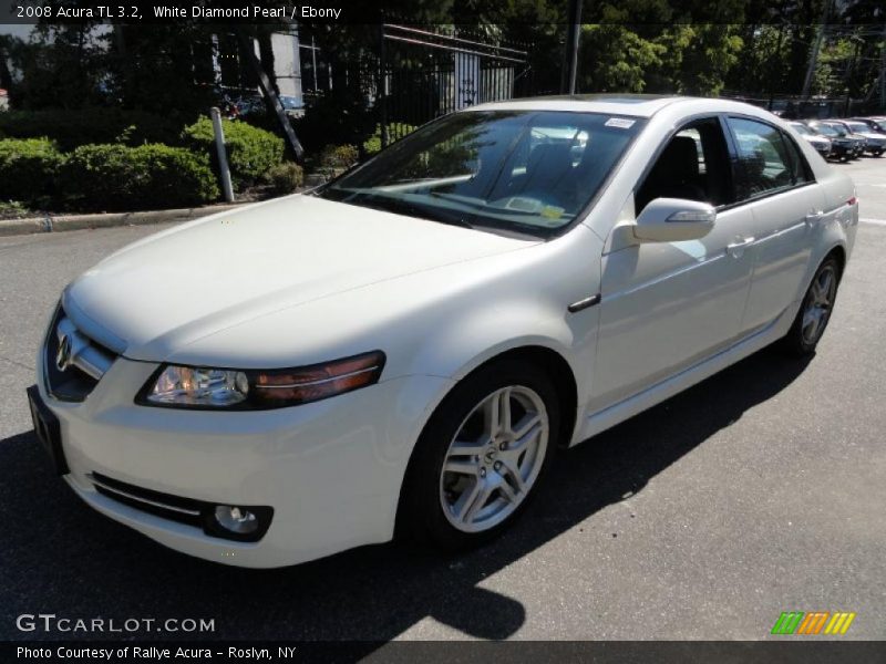 White Diamond Pearl / Ebony 2008 Acura TL 3.2