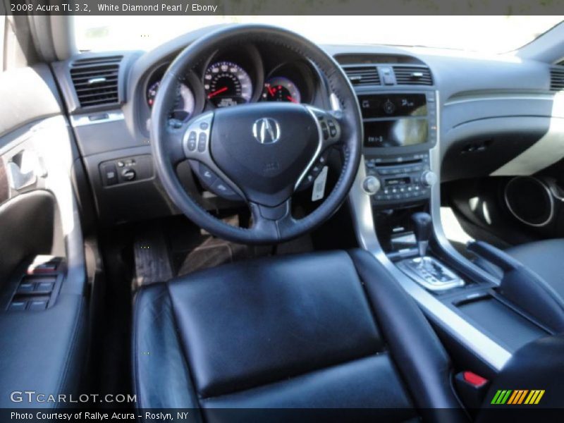 White Diamond Pearl / Ebony 2008 Acura TL 3.2