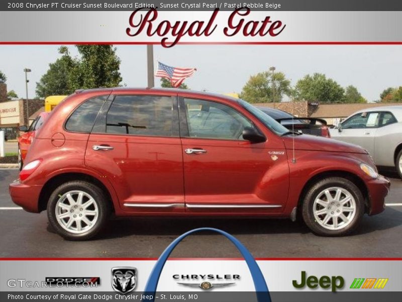 Sunset Crystal Pearl / Pastel Pebble Beige 2008 Chrysler PT Cruiser Sunset Boulevard Edition