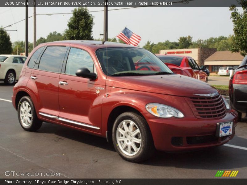 Sunset Crystal Pearl / Pastel Pebble Beige 2008 Chrysler PT Cruiser Sunset Boulevard Edition