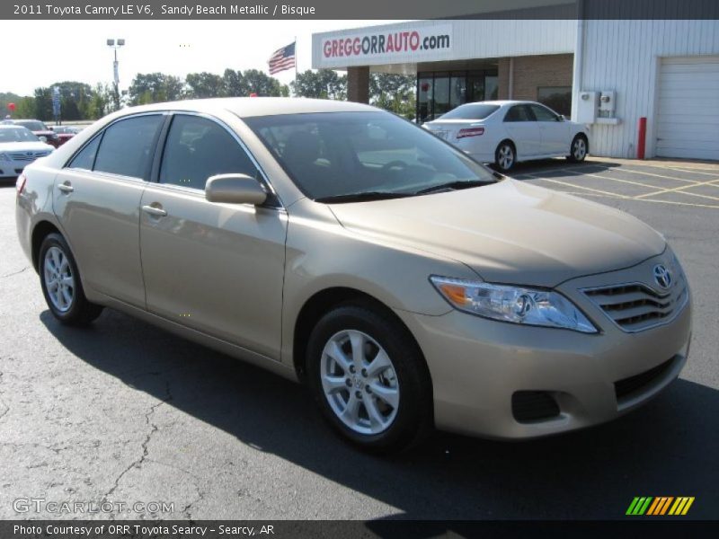 Sandy Beach Metallic / Bisque 2011 Toyota Camry LE V6