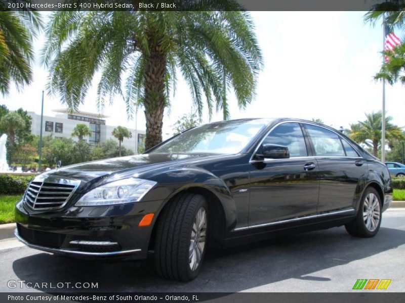 Black / Black 2010 Mercedes-Benz S 400 Hybrid Sedan