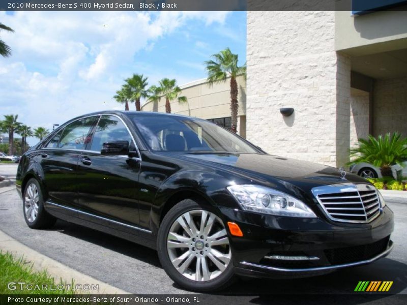 Black / Black 2010 Mercedes-Benz S 400 Hybrid Sedan