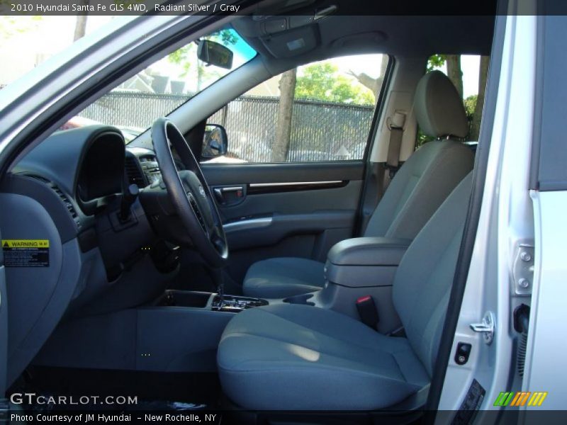 Radiant Silver / Gray 2010 Hyundai Santa Fe GLS 4WD