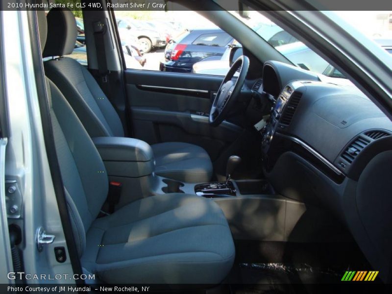 Radiant Silver / Gray 2010 Hyundai Santa Fe GLS 4WD