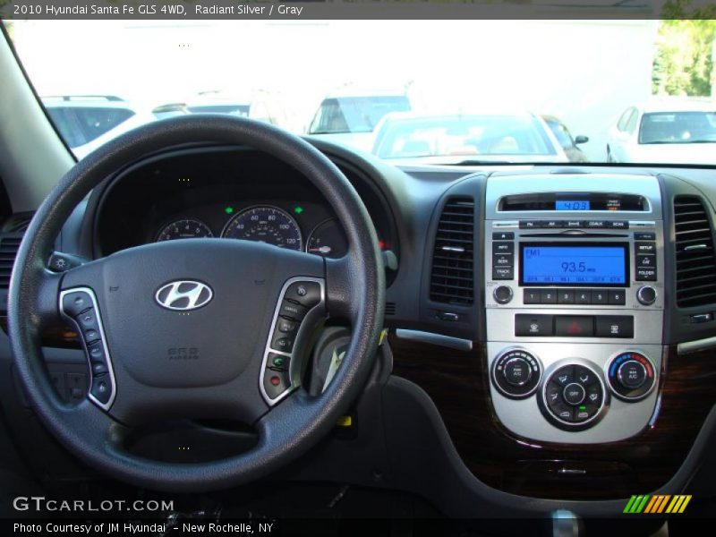 Radiant Silver / Gray 2010 Hyundai Santa Fe GLS 4WD