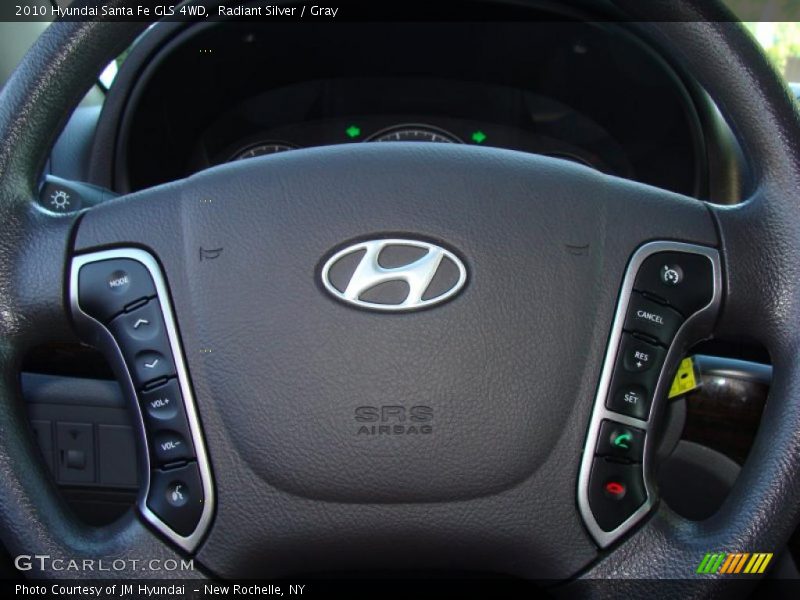Radiant Silver / Gray 2010 Hyundai Santa Fe GLS 4WD