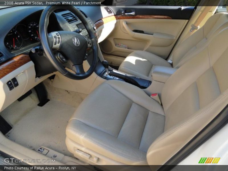 Premium White Pearl / Parchment 2008 Acura TSX Sedan