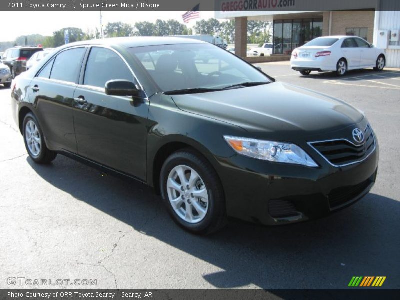 Spruce Green Mica / Bisque 2011 Toyota Camry LE