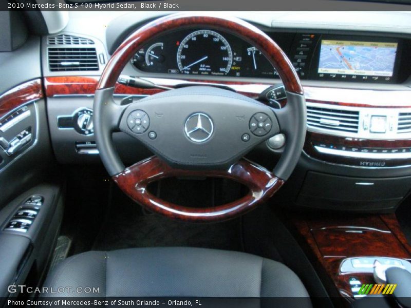 Black / Black 2010 Mercedes-Benz S 400 Hybrid Sedan