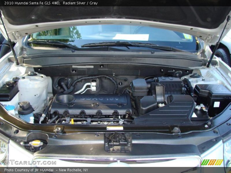 Radiant Silver / Gray 2010 Hyundai Santa Fe GLS 4WD