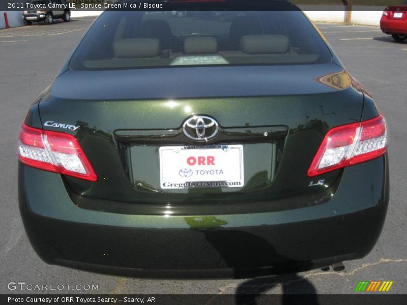 Spruce Green Mica / Bisque 2011 Toyota Camry LE