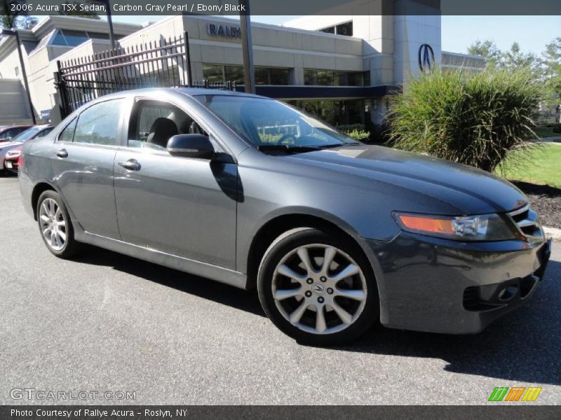 Carbon Gray Pearl / Ebony Black 2006 Acura TSX Sedan