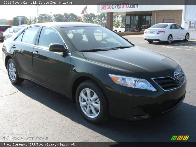 Spruce Green Mica / Ash 2011 Toyota Camry LE