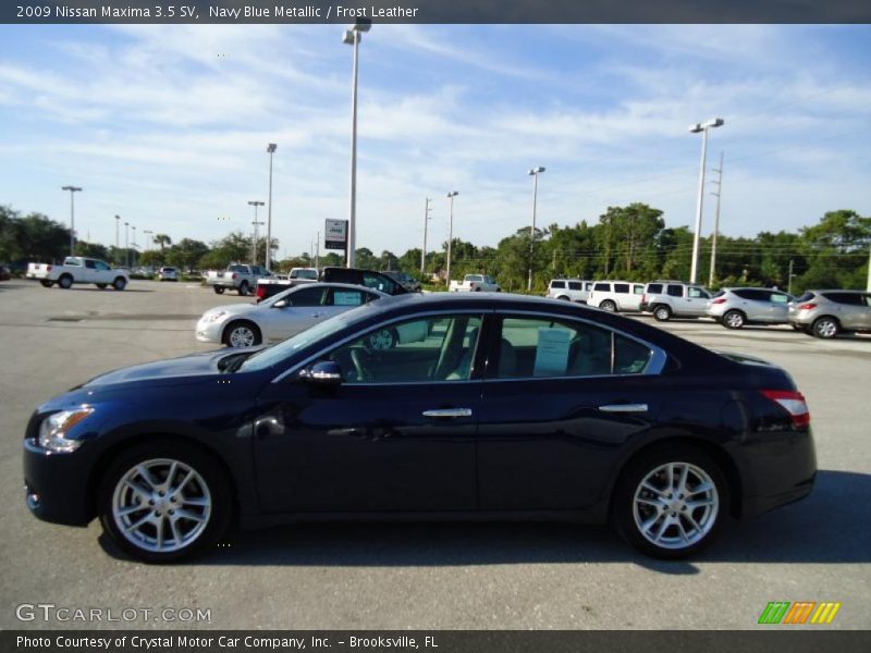 Navy Blue Metallic / Frost Leather 2009 Nissan Maxima 3.5 SV