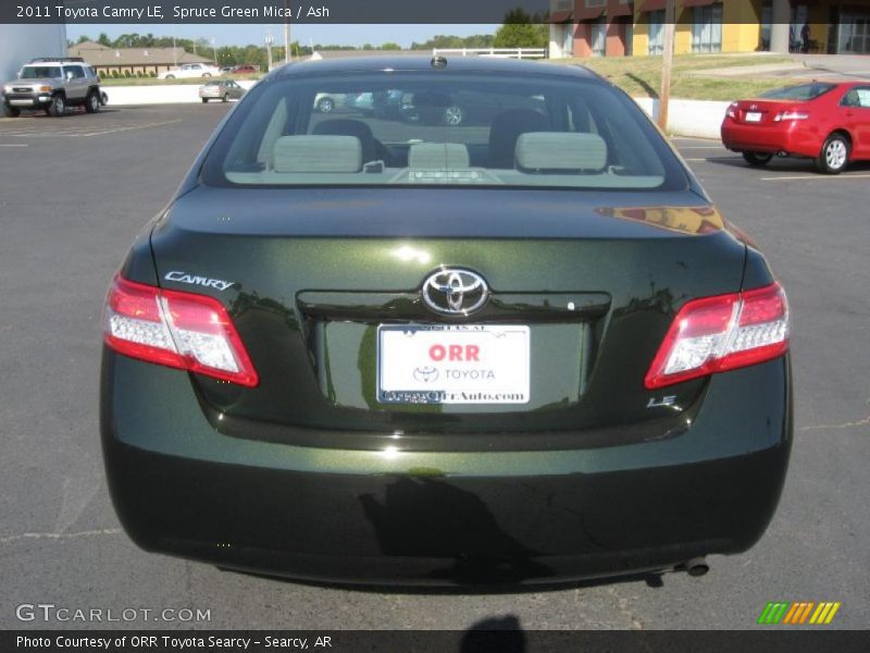 Spruce Green Mica / Ash 2011 Toyota Camry LE