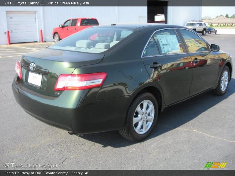 Spruce Green Mica / Ash 2011 Toyota Camry LE